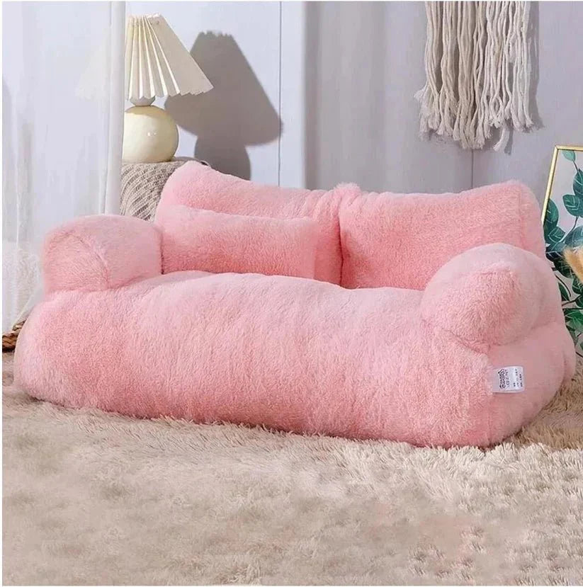 Kalmerende Pet Sofa – Orthopedisch Hondenbed met Verhoogde Randen en Machinewasbare Hoes voor Extra Comfort en Ondersteuning