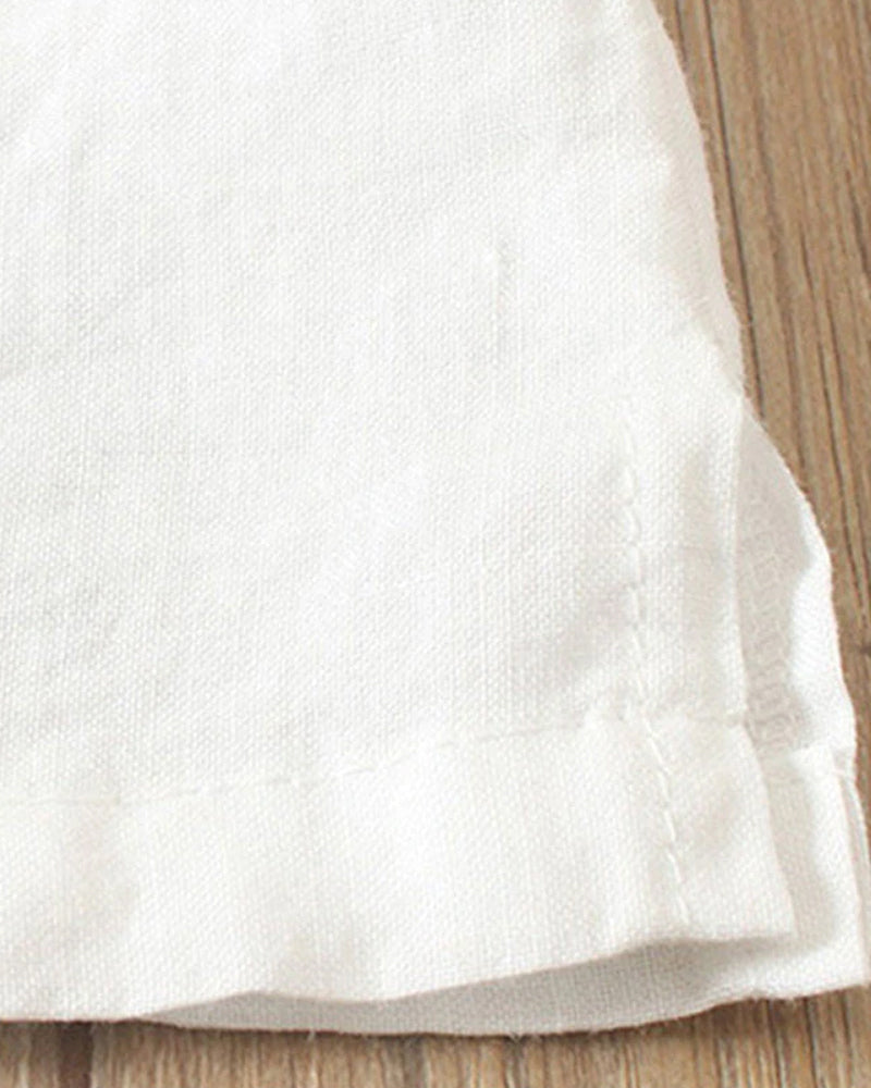 Kelly | Effen Korte Mouwen Blouse met Ronde Hals