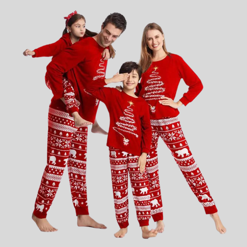 Kerstpyjama voor de familie | Bijpassende holidays slaapmode voor de hele familie
