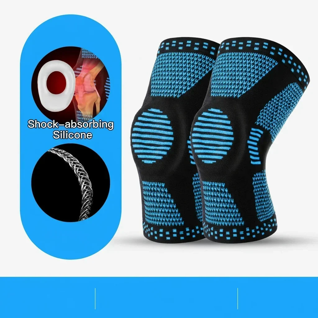 Siliconen Kniestabilisator – Elastische ondersteuning voor sport en training