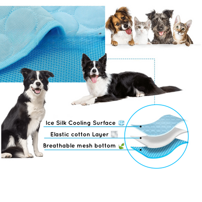 Hond&Kat Koelmat "Frisvriend" – Comfortabele Zelfkoelende Mat voor Huisdieren