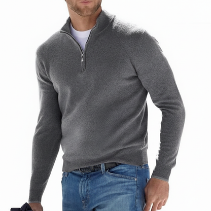 MerinoPullover V-RitsHeren – ademende herenpullover met moderne V-hals