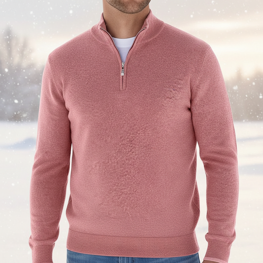 MerinoPullover V-RitsHeren – ademende herenpullover met moderne V-hals