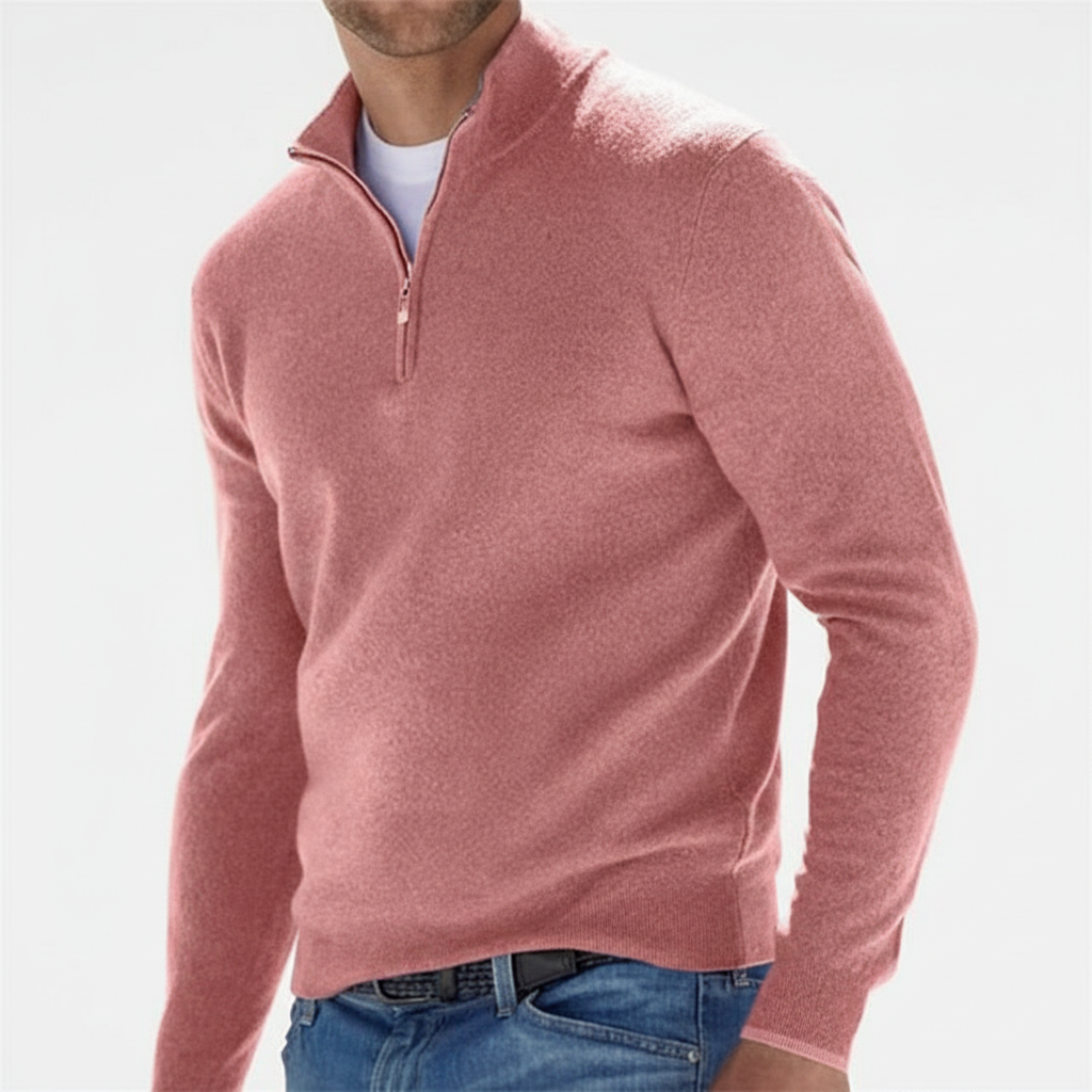MerinoPullover V-RitsHeren – ademende herenpullover met moderne V-hals