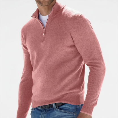 MerinoPullover V-RitsHeren – ademende herenpullover met moderne V-hals