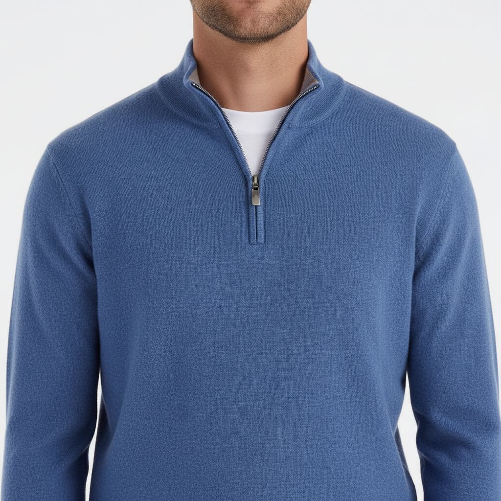 MerinoPullover V-RitsHeren – ademende herenpullover met moderne V-hals