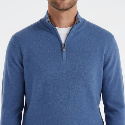 MerinoPullover V-RitsHeren – ademende herenpullover met moderne V-hals