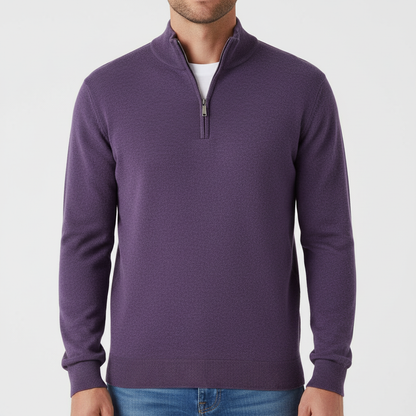 MerinoPullover V-RitsHeren – ademende herenpullover met moderne V-hals