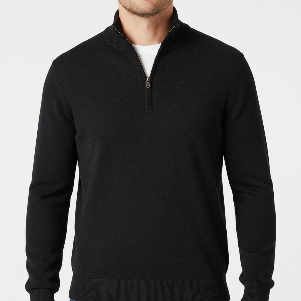 MerinoPullover V-RitsHeren – ademende herenpullover met moderne V-hals