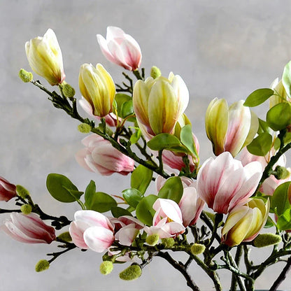 BlijftBloei – Sfeervolle Kunsttak met Realistische Magnolia Bloemen