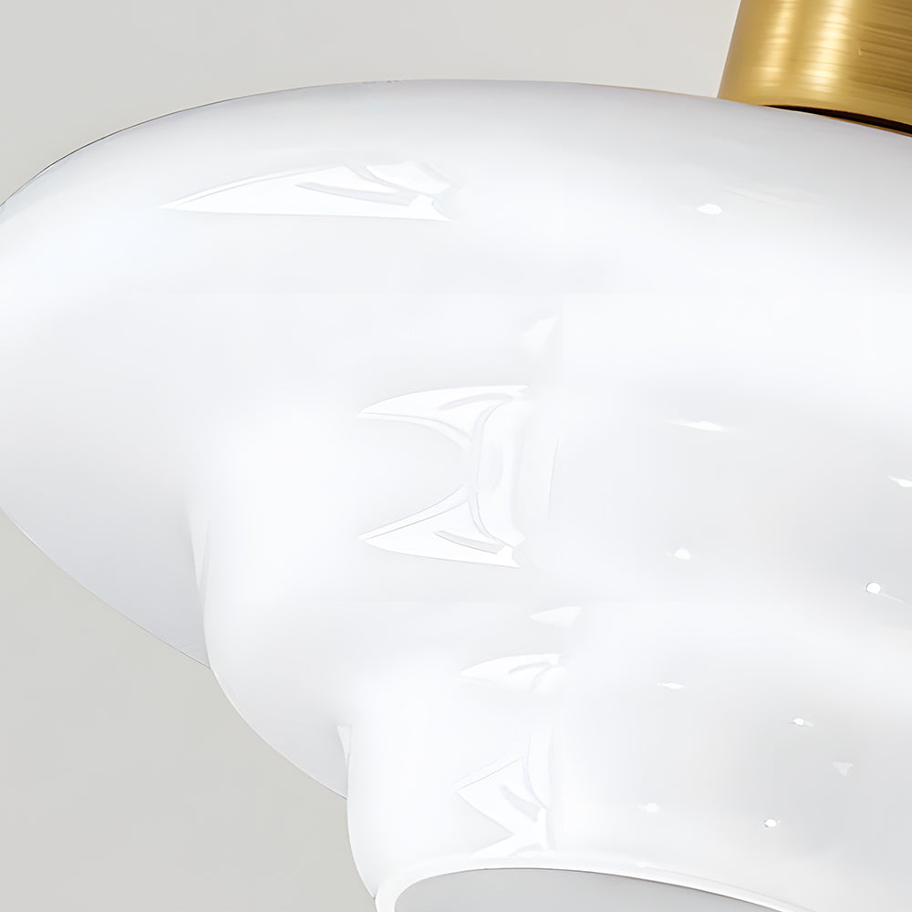 Scandinavische Walnoot Plafondlamp met Koperdetails – E27 LED – 28-32 cm