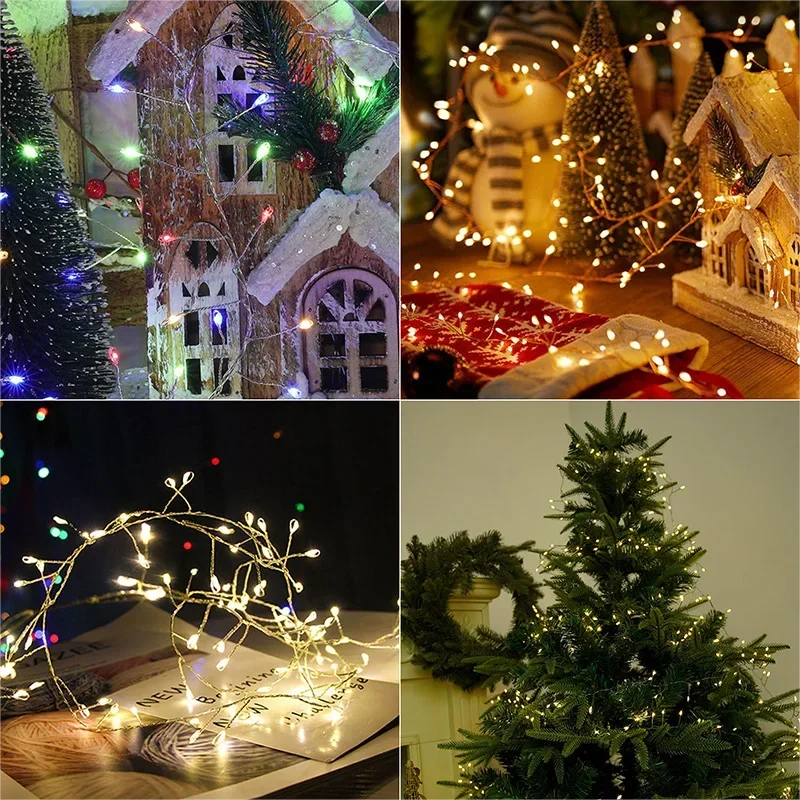 Buigbare LED-lichtsnoer met zilverdraad – Tot 1000 LEDs, IP44 voor binnen en buiten