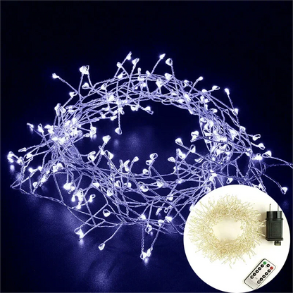 Buigbare LED-lichtsnoer met zilverdraad – Tot 1000 LEDs, IP44 voor binnen en buiten