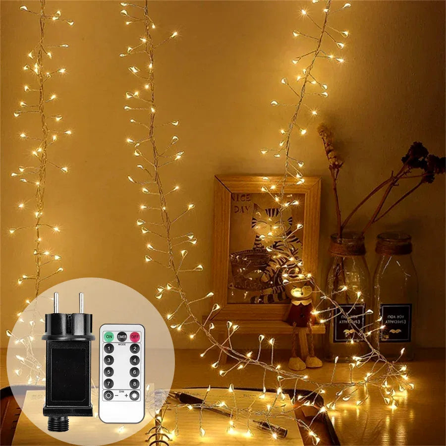 Buigbare LED-lichtsnoer met zilverdraad – Tot 1000 LEDs, IP44 voor binnen en buiten