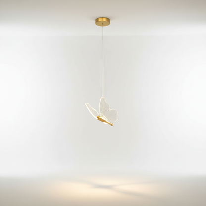 Vlinder LED Hanglamp - Warm Licht & Elegant Glasontwerp