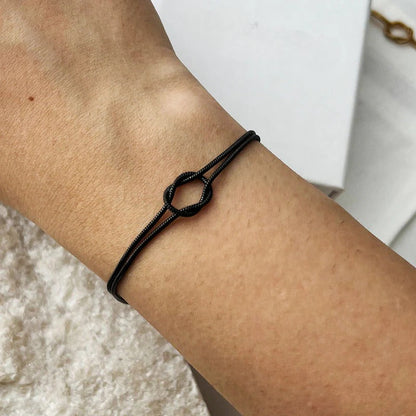 Minimalistische Knoop Armband van Roestvrij Staal - Zilver en Goud
