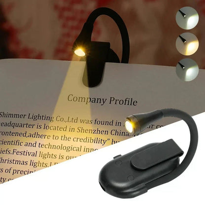 Flexibele USB-oplaadbare Klemverlichting met 360° draaiarm