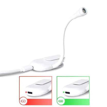 Flexibele USB-oplaadbare Klemverlichting met 360° draaiarm
