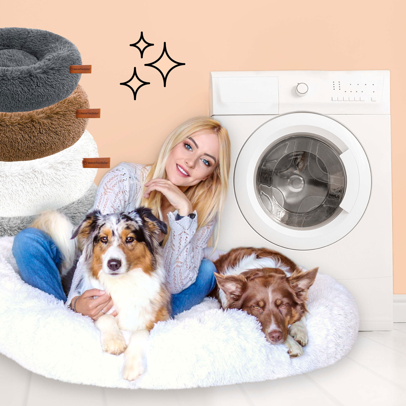 FluffyNest Comfort Hondenbed – Orthopedisch Pluche Ligkussen voor Honden