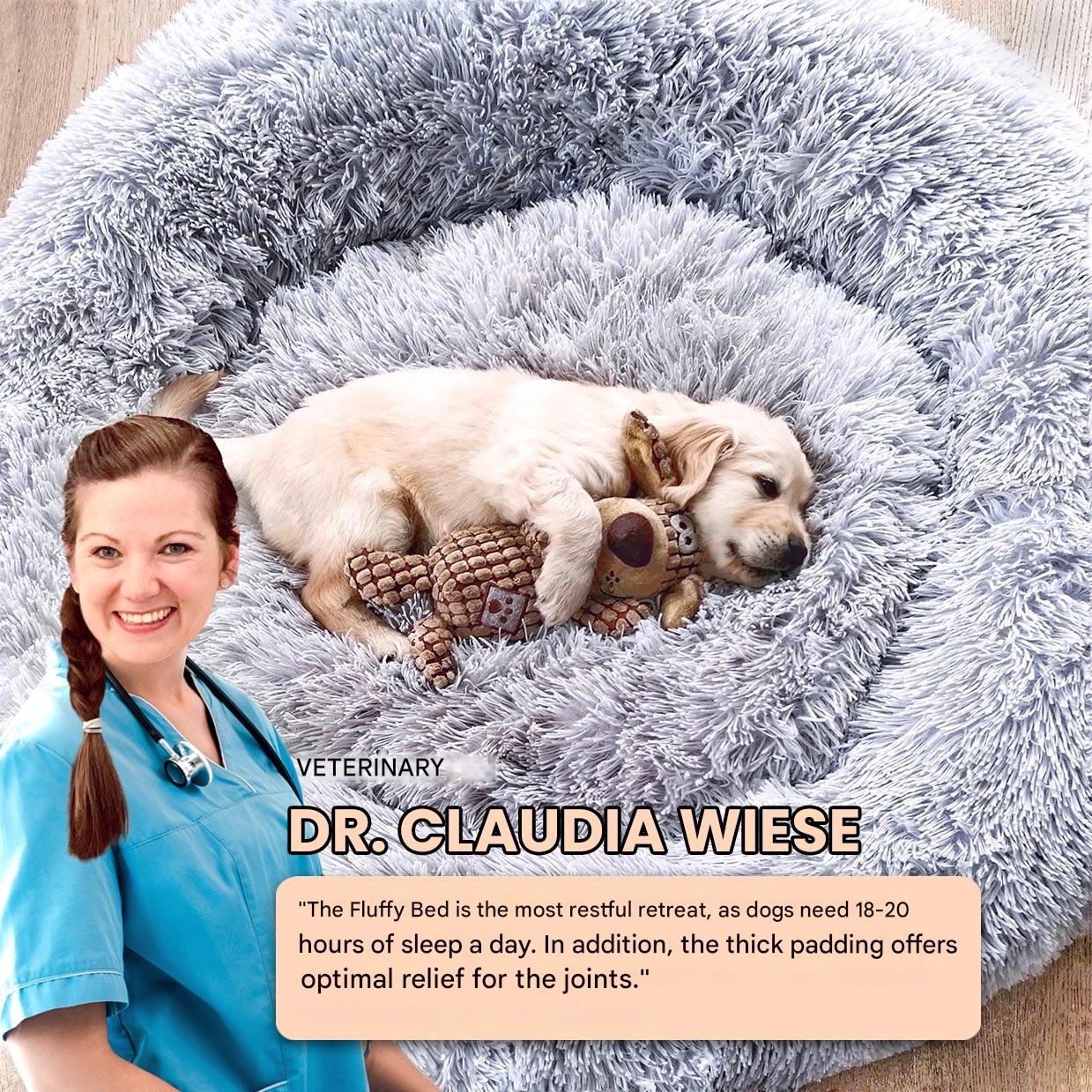 FluffyNest Comfort Hondenbed – Orthopedisch Pluche Ligkussen voor Honden