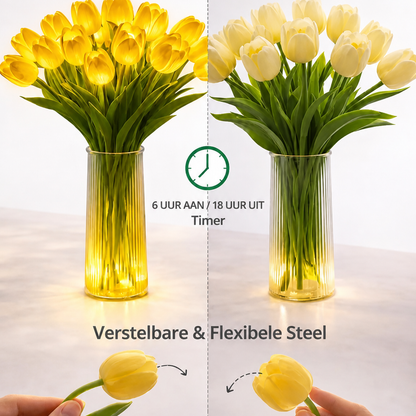 Tulpenvormige LED-sfeerverlichting voor warme gezelligheid