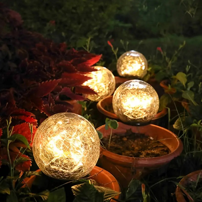 Elegante Zonne-Tuinbol - 30cm Bolvormige Tuinverlichting