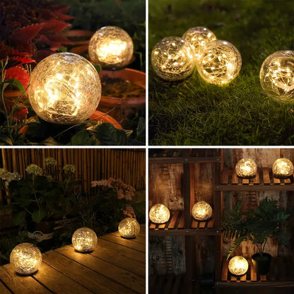 Elegante Zonne-Tuinbol - 30cm Bolvormige Tuinverlichting