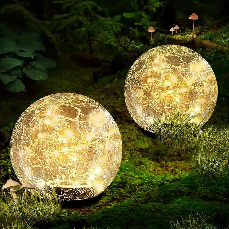 Elegante Zonne-Tuinbol - 30cm Bolvormige Tuinverlichting