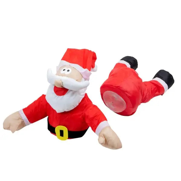 Vrolijke Kerst Raamfiguur ClausKlap – Bewegende Geluidgeactiveerde Decoratie