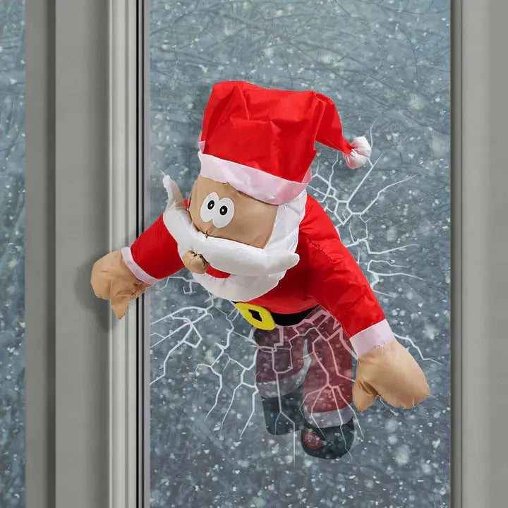 Vrolijke Kerst Raamfiguur ClausKlap – Bewegende Geluidgeactiveerde Decoratie