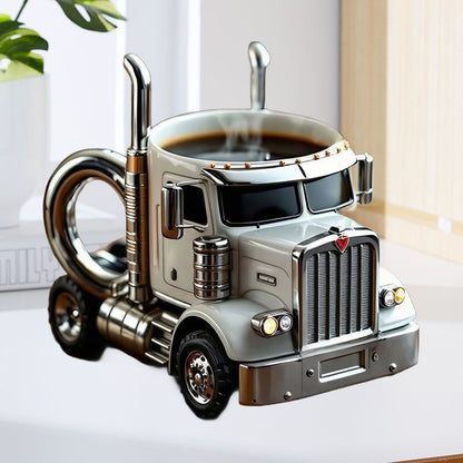 Luxe Keramische Vrachtwagen Koffiemok | Perfect Cadeau voor Vrachtwagenliefhebbers