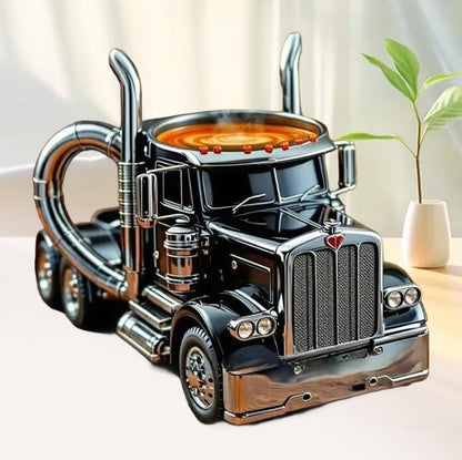 Luxe Keramische Vrachtwagen Koffiemok | Perfect Cadeau voor Vrachtwagenliefhebbers