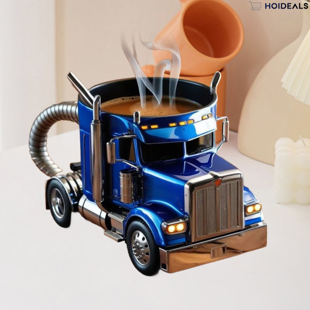 Luxe Keramische Vrachtwagen Koffiemok | Perfect Cadeau voor Vrachtwagenliefhebbers