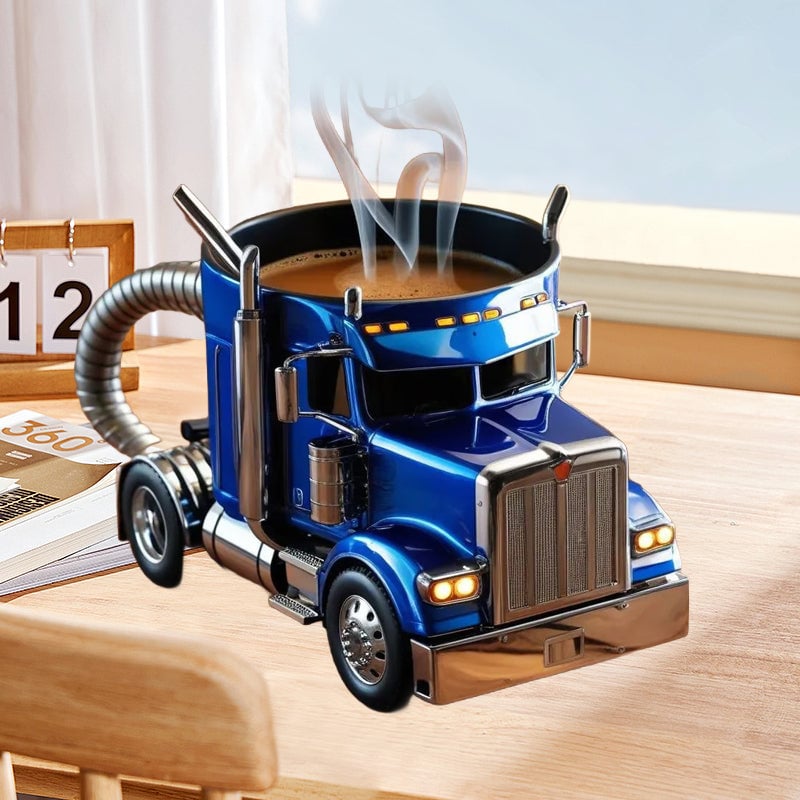 Luxe Keramische Vrachtwagen Koffiemok | Perfect Cadeau voor Vrachtwagenliefhebbers