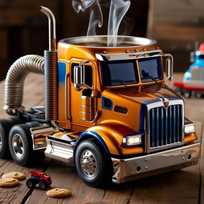 Luxe Keramische Vrachtwagen Koffiemok | Perfect Cadeau voor Vrachtwagenliefhebbers