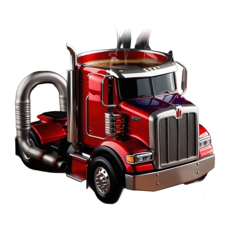 Luxe Keramische Vrachtwagen Koffiemok | Perfect Cadeau voor Vrachtwagenliefhebbers