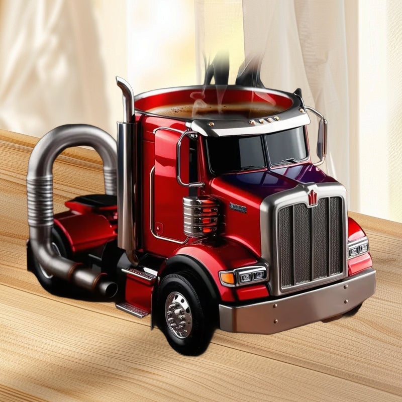 Luxe Keramische Vrachtwagen Koffiemok | Perfect Cadeau voor Vrachtwagenliefhebbers