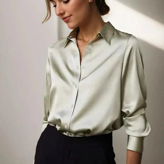 Luxe Satijnen Blouse | Tijdloze Elegantie en Comfort