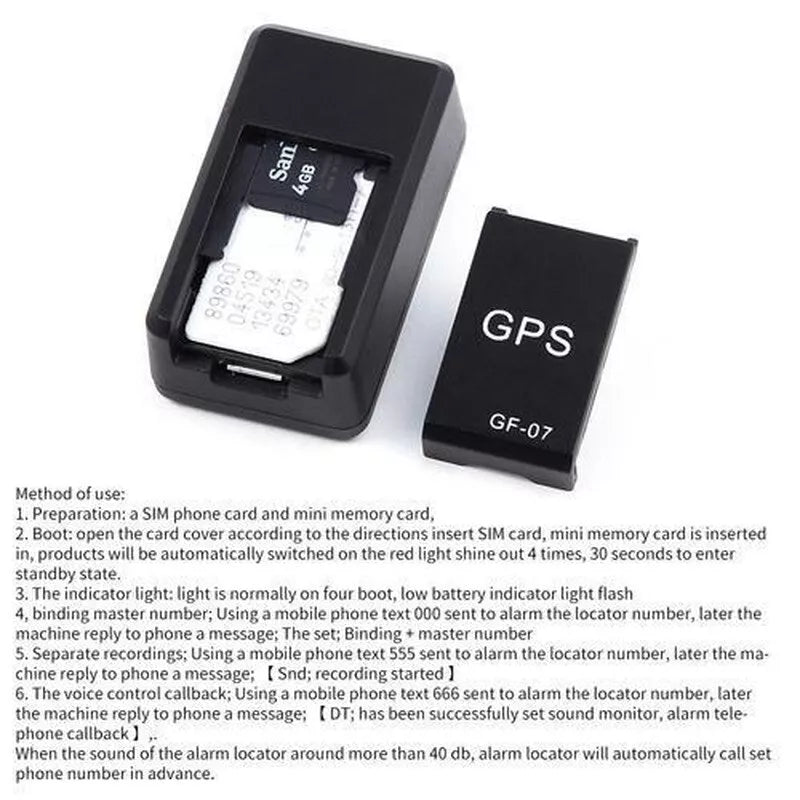 Magnetische Mini GPS Tracker voor Wereldwijd Gebruik