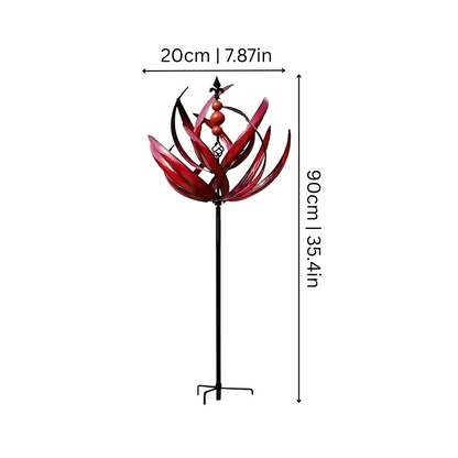 WindAura Metalen Windspel Tuindecoratie Draaiend Ornament