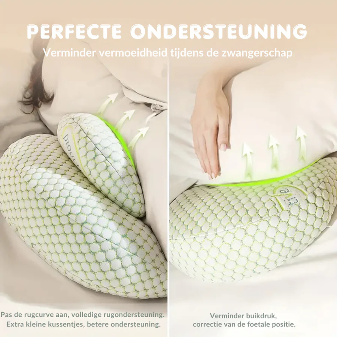 MaternaEase Zwangerschapskussen – Ergonomisch Ondersteuningskussen voor Mama & Baby