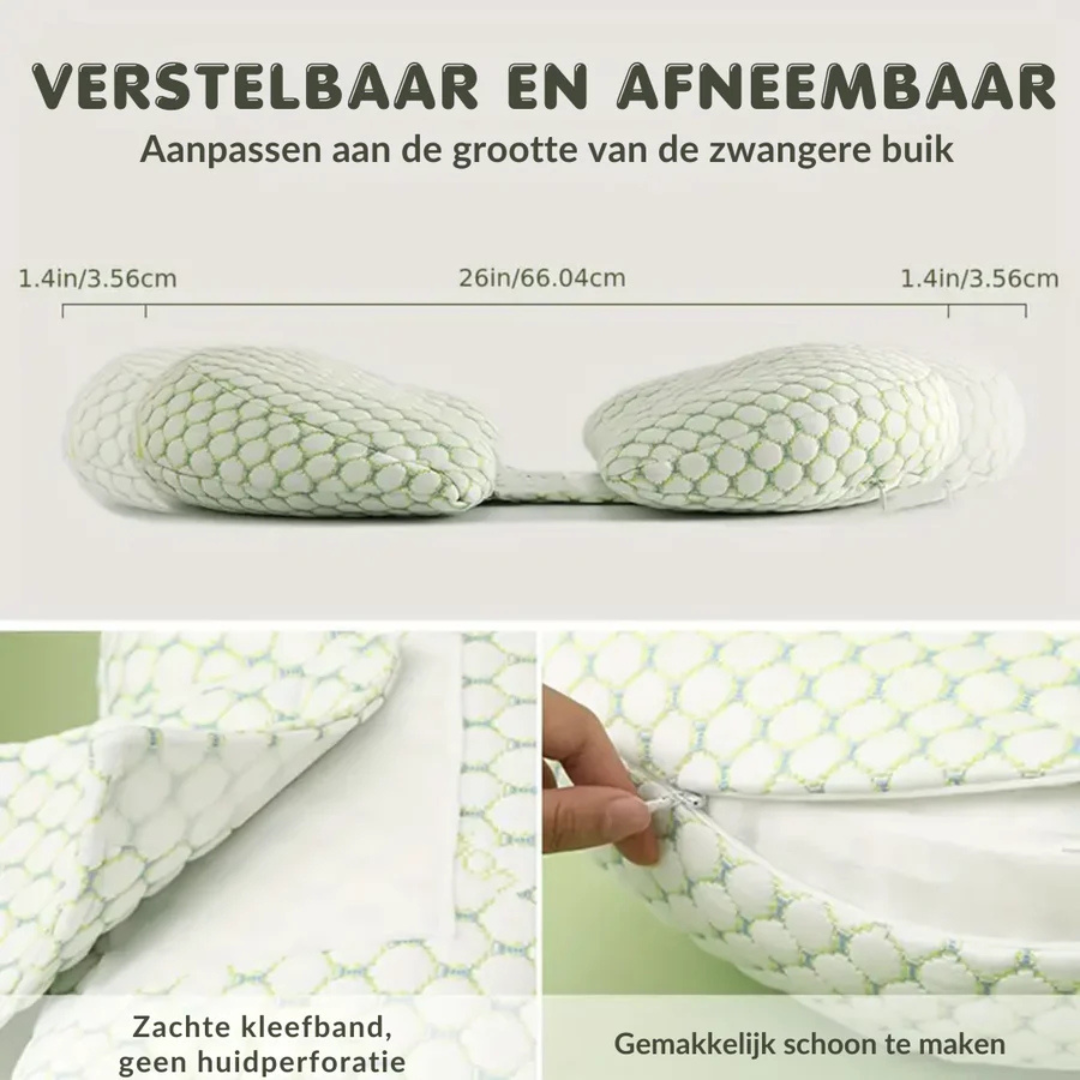 MaternaEase Zwangerschapskussen – Ergonomisch Ondersteuningskussen voor Mama & Baby