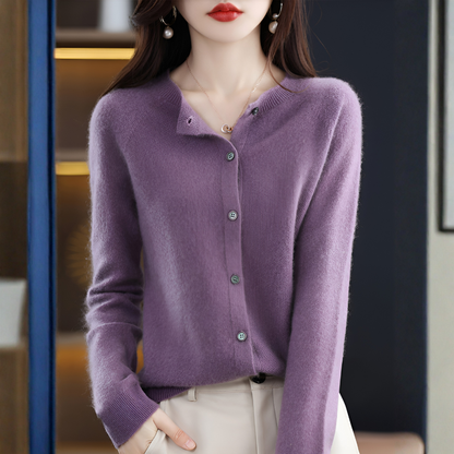 Luxe Merino Kasjmier Knooptrui - Zachte Comfort Trui
