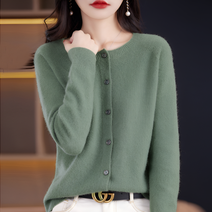 Luxe Merino Kasjmier Knooptrui - Zachte Comfort Trui