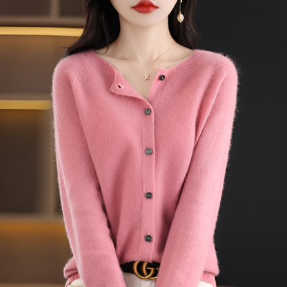Luxe Merino Kasjmier Knooptrui - Zachte Comfort Trui