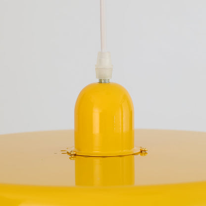 Mid-century Bauhaus IJzeren Hanglamp - Iconisch Design met Verstelbare Lengte