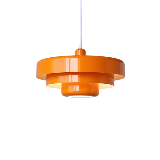 Mid-century Bauhaus IJzeren Hanglamp - Iconisch Design met Verstelbare Lengte