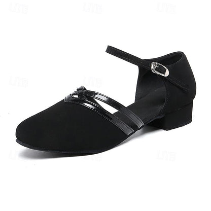 Moderne Dansschoenen voor Dames - Zwart - Hoogwaardig Suede