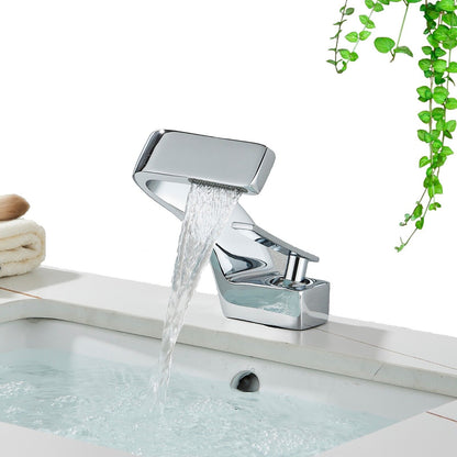 Moderne Waterval Kraan – Stijlvolle Badkamer Mengkraan met Cascaderende Waterstroom