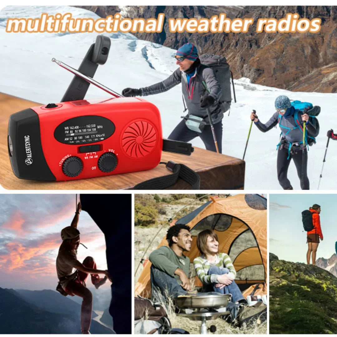 Multifunctionele Noodradio Kopen – Oplaadfunctie met LED Zaklamp en Handgenerator voor Mobiele Telefoons – Beste Noodradio